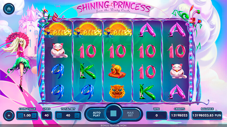 3 Scatters trigger Free Spins