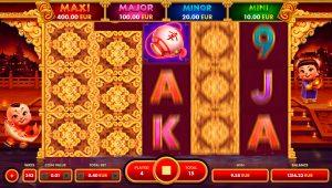Reel 1 is covered mystery symbols during free spins